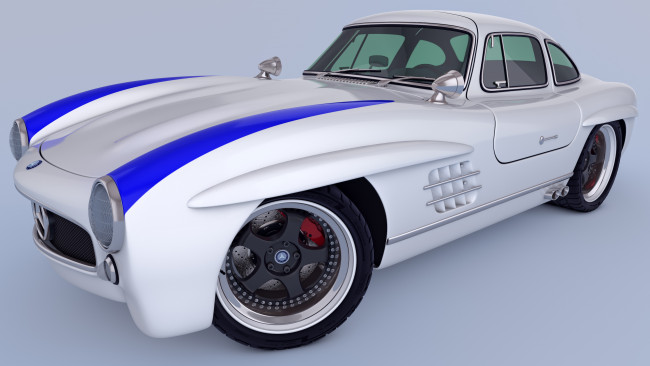 Обои картинки фото автомобили, 3д, 300, benz, mercedes