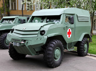 Картинка техника военная+техника уамз торос санитарный опытный 2014г зеленый