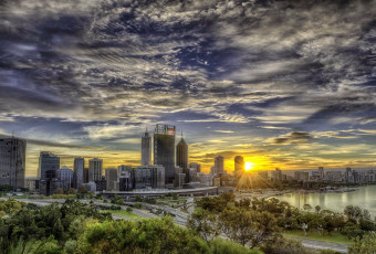 Картинка города сидней+ австралия сидней набережная дороги огни ночь дома