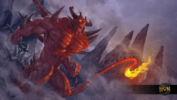 Картинка видео+игры heroes+of+newerth огонь хвост рога moba heroes of newerth монстер scarlord