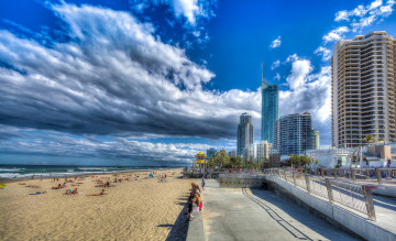 Картинка gold+coast города -+панорамы океан небоскребы пляж