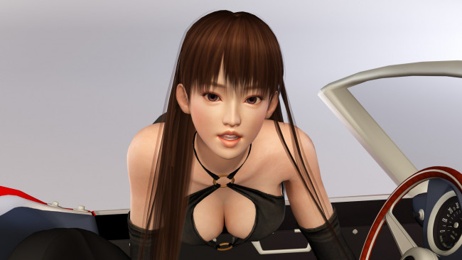 Обои картинки фото 3д графика, аниме , anime, девушка, взгляд, фон