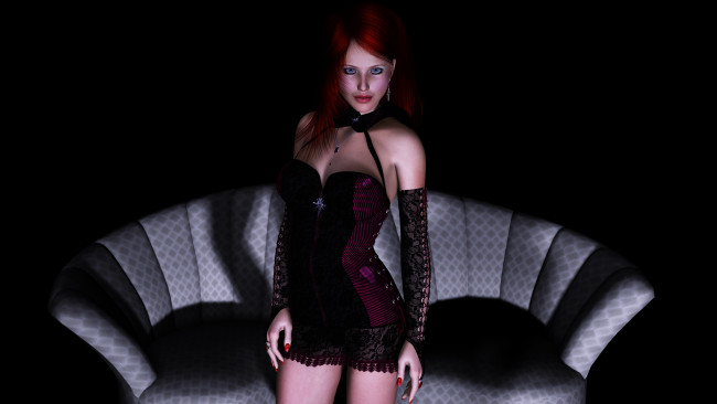 Обои картинки фото janessa, 3д графика, люди , people, девушка, взгляд, фон