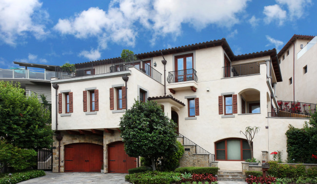 Обои картинки фото города, - здания,  дома, дом, дизайн, ландшафт, кусты, деревья