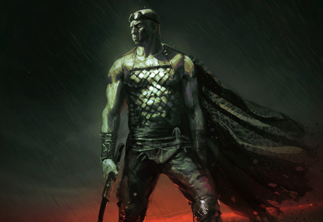 Обои картинки фото рисованное, кино, вин, дизель, riddick, vin, diesel