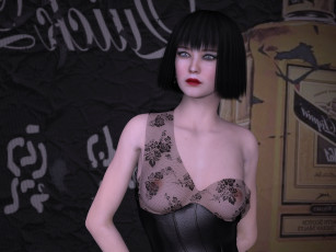 Картинка 3д+графика люди+ people фон взгляд девушка