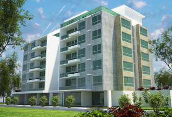 Картинка 3д+графика архитектура+ architecture облака окна дом