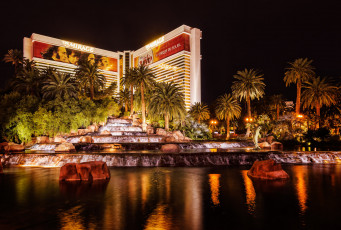 Картинка mirage+-+las+vegas +nv города лас-вегас+ сша казино отель ночь