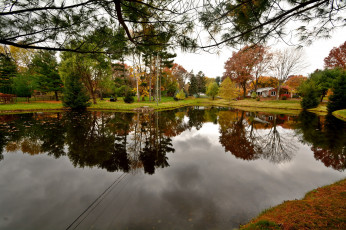 Картинка города -+пейзажи водоем отражение