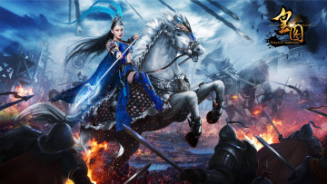 Картинка разное cosplay+ косплей оружие лошадь взгляд фон девушка