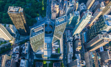 Картинка города нью-йорк+ сша дома небоскреб панорама небо манхэттен нью-йорк