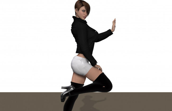 Обои картинки фото 3д графика, люди , people, фон, взгляд, девушка