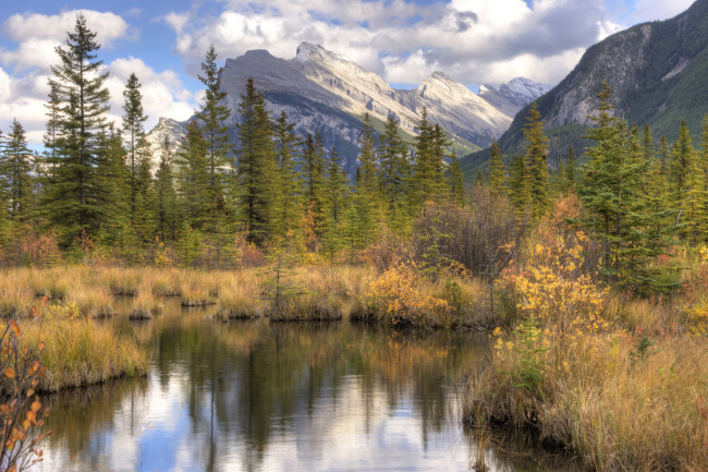 Обои картинки фото природа, реки, озера, река, лес, горы