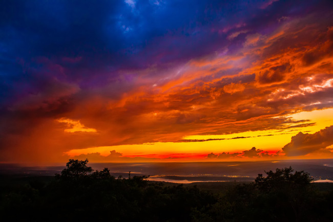 Обои картинки фото природа, восходы, закаты, закат, небо, облака