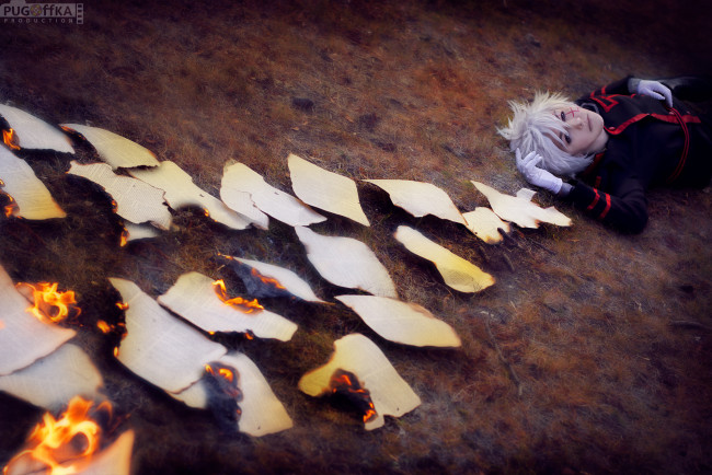 Обои картинки фото разное, cosplay , косплей, арт, парень, аниме, листы