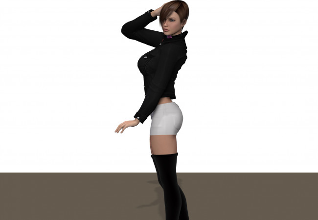 Обои картинки фото 3д графика, люди , people, фон, взгляд, девушка