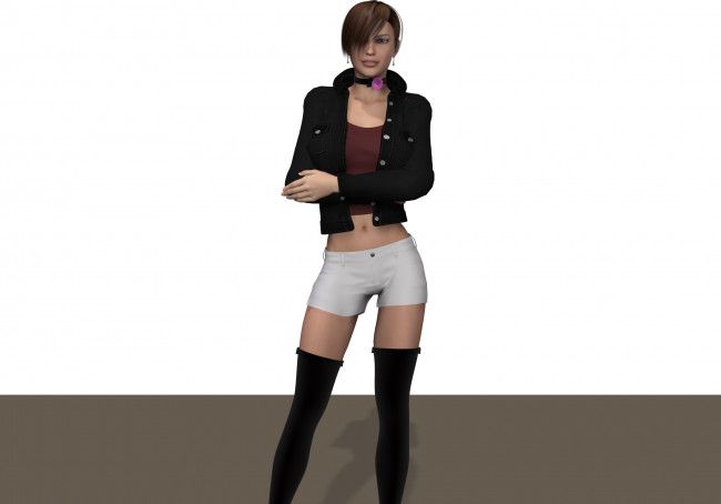 Обои картинки фото 3д графика, люди , people, фон, взгляд, девушка