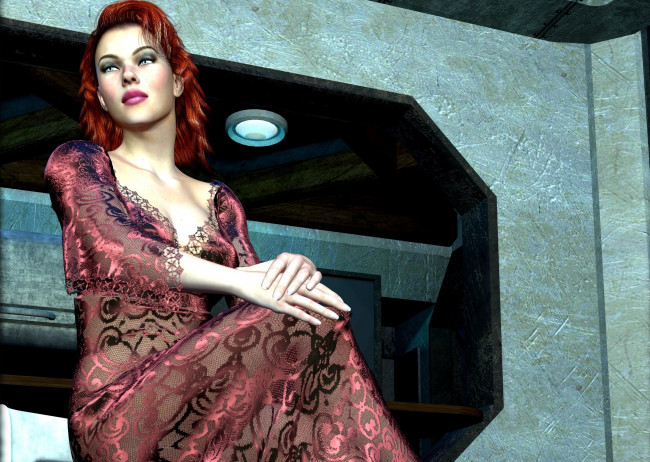 Обои картинки фото 3д графика, люди , people, фон, девушка, взгляд