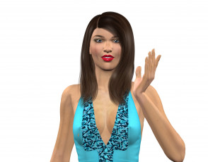 Картинка 3д+графика люди+ people фон взгляд девушка