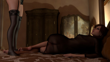 Картинка 3д+графика люди+ people фон взгляд девушка