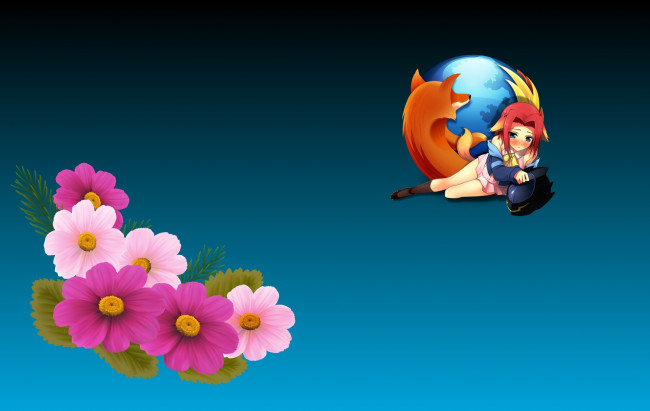 Обои картинки фото компьютеры, mozilla firefox, фон, логотип