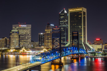 Картинка jacksonville +fl города -+огни+ночного+города простор