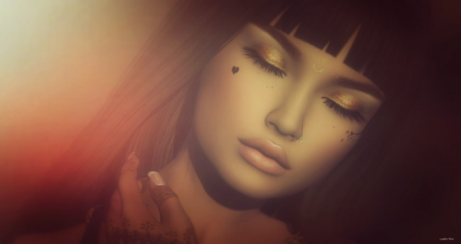 Обои картинки фото 3д графика, портрет , portraits, брюнетка, портрет, настроение, девушка