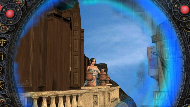 Обои картинки фото 3д графика, фантазия , fantasy, девушка, взгляд, фон