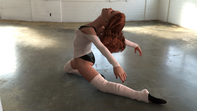 Обои картинки фото 3д графика, люди , people, взгляд, фон, девочка