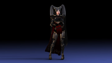 Картинка 3д+графика фантазия+ fantasy фон взгляд униформа девушка