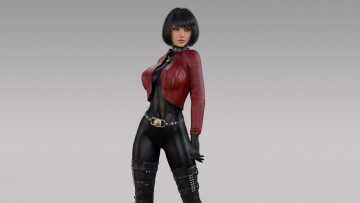 Картинка 3д+графика люди+ people униформа взгляд фон девушка