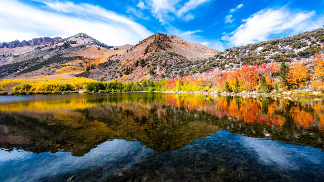 Обои картинки фото природа, реки, озера, осенняя, калифорния