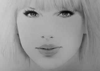 Картинка taylor+swift рисованное живопись девушка фон взгляд портрет