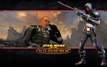 Картинка видео+игры star+wars +the+old+republic персонажи оружие скалы