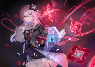 обоя аниме, honkai,  star rail, девушка