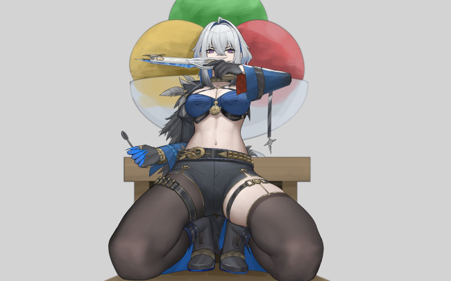 Обои картинки фото аниме, wuthering waves, девушка