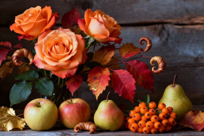 Обои картинки фото 3д графика, еда-, food, нейросеть, натюрморт