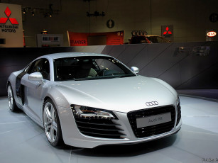 Картинка audi r8 автомобили выставки уличные фото