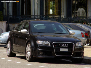 Картинка audi rs4 автомобили выставки уличные фото