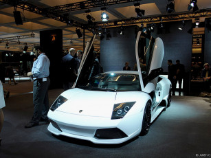 Картинка lamborghini murcielago автомобили выставки уличные фото