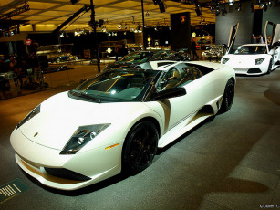 Картинка lamborghini murcielago автомобили выставки уличные фото
