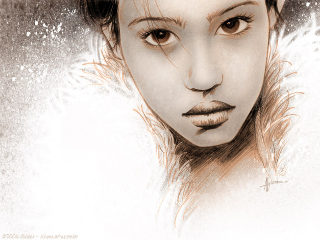 Обои картинки фото рисованные, люди