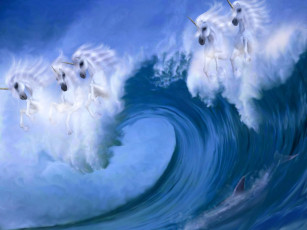 Картинка фэнтези единороги