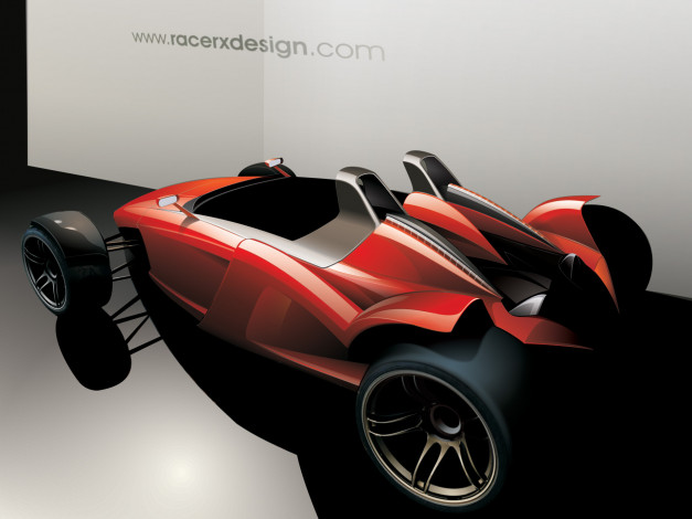 Обои картинки фото 2008, racer, design, rz, formula, concept, автомобили, 3д