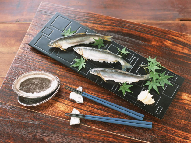 Обои картинки фото еда, рыба, морепродукты, суши, роллы