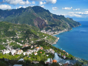 Картинка italy города амальфийское лигурийское побережье италия