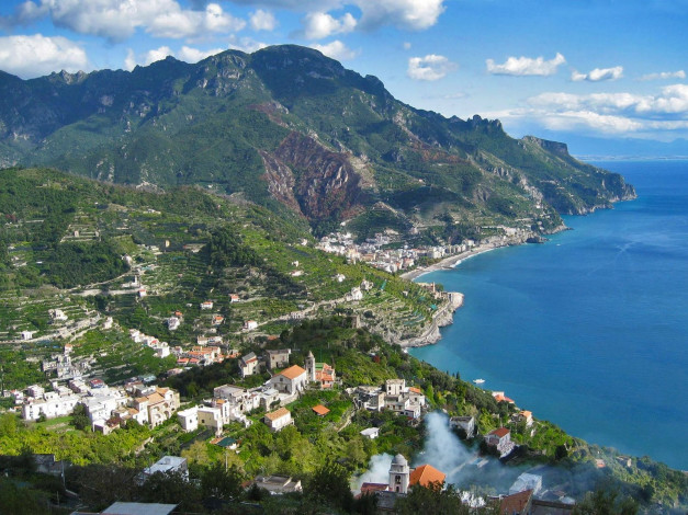 Обои картинки фото italy, города, амальфийское, лигурийское, побережье, италия