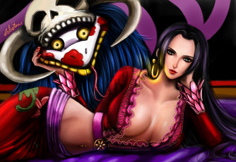 Картинка аниме one piece boa hancock