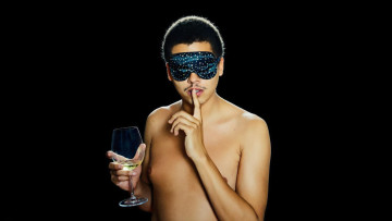 Картинка seth troxler музыка другое повязка тишина бокал