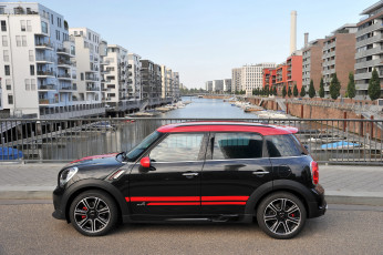 Картинка 2012+mini+countryman+jcw автомобили mini дома река countryman